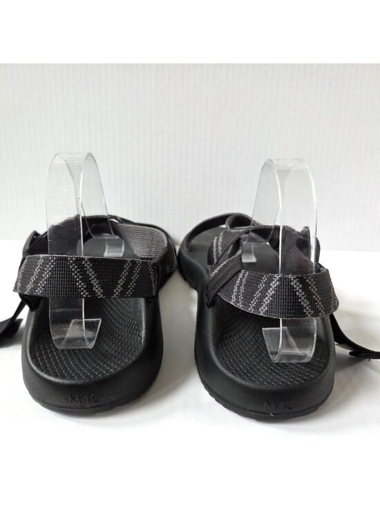 Chaco Shoes Mens 12 Mega Z Classic Black Stripe Adjustable Hiking Sandals main image 8